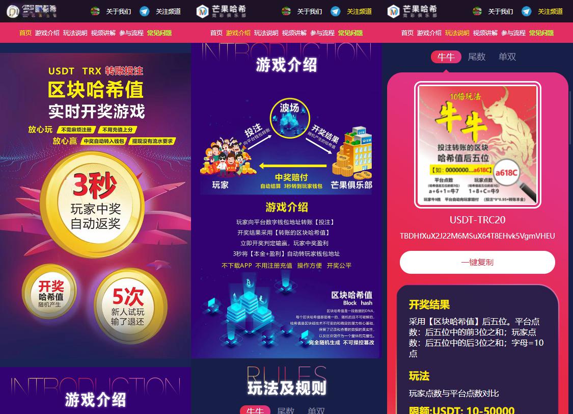 哈希值竞猜源码纯合约的返奖源码 - 老林代码