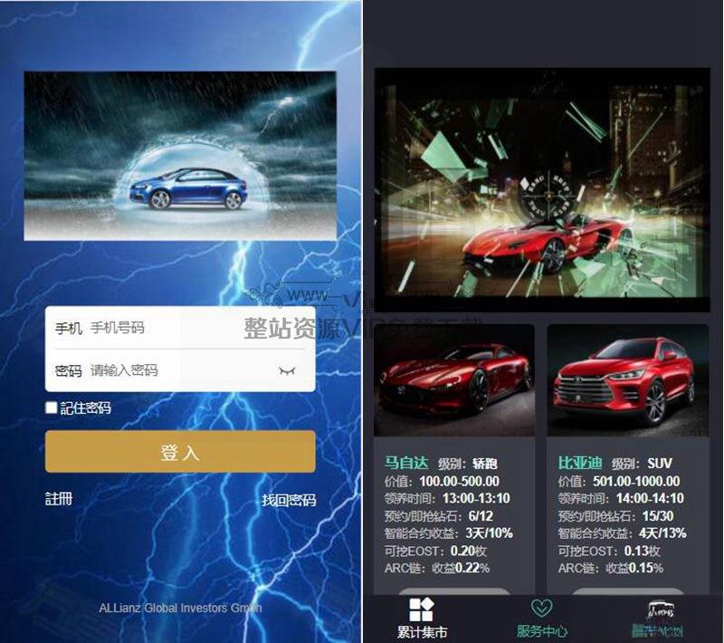 【汽车区块链】理财程序php源码_新解密去后门去广告 - 老林代码