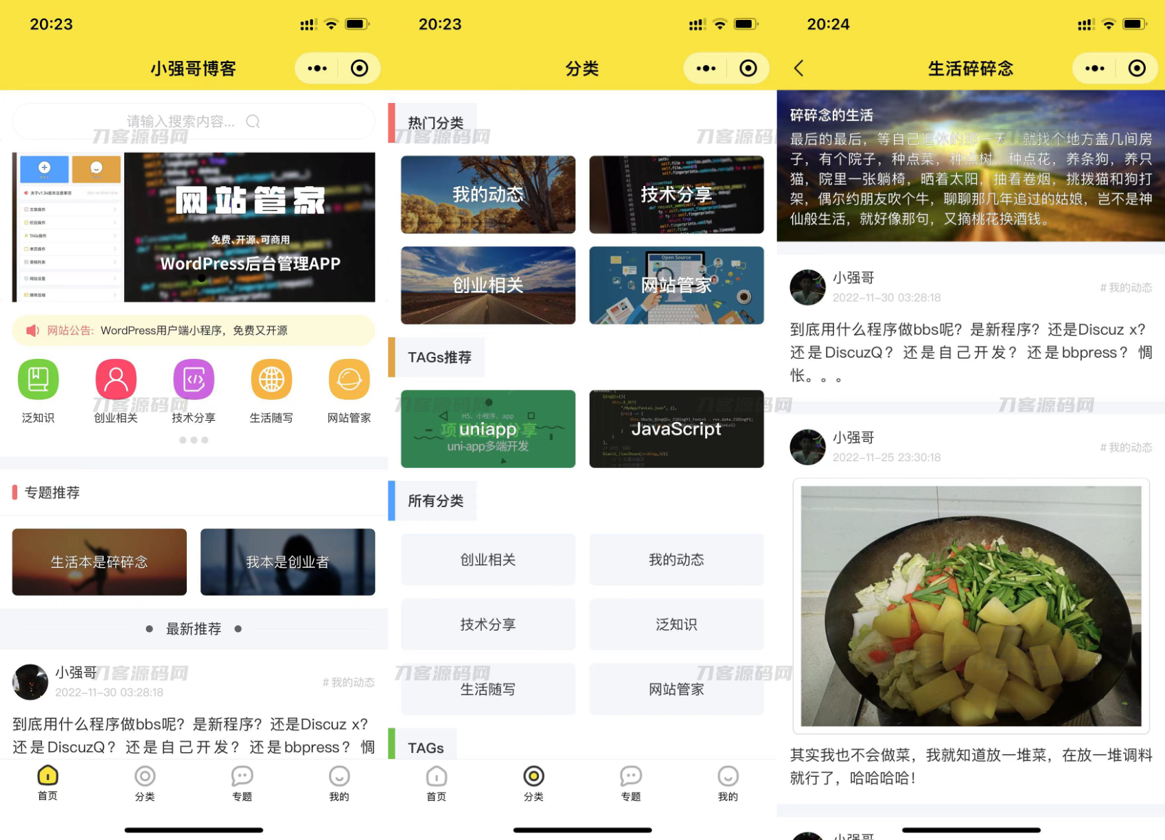 WordPress 网站管家小程序源码 - 老林代码